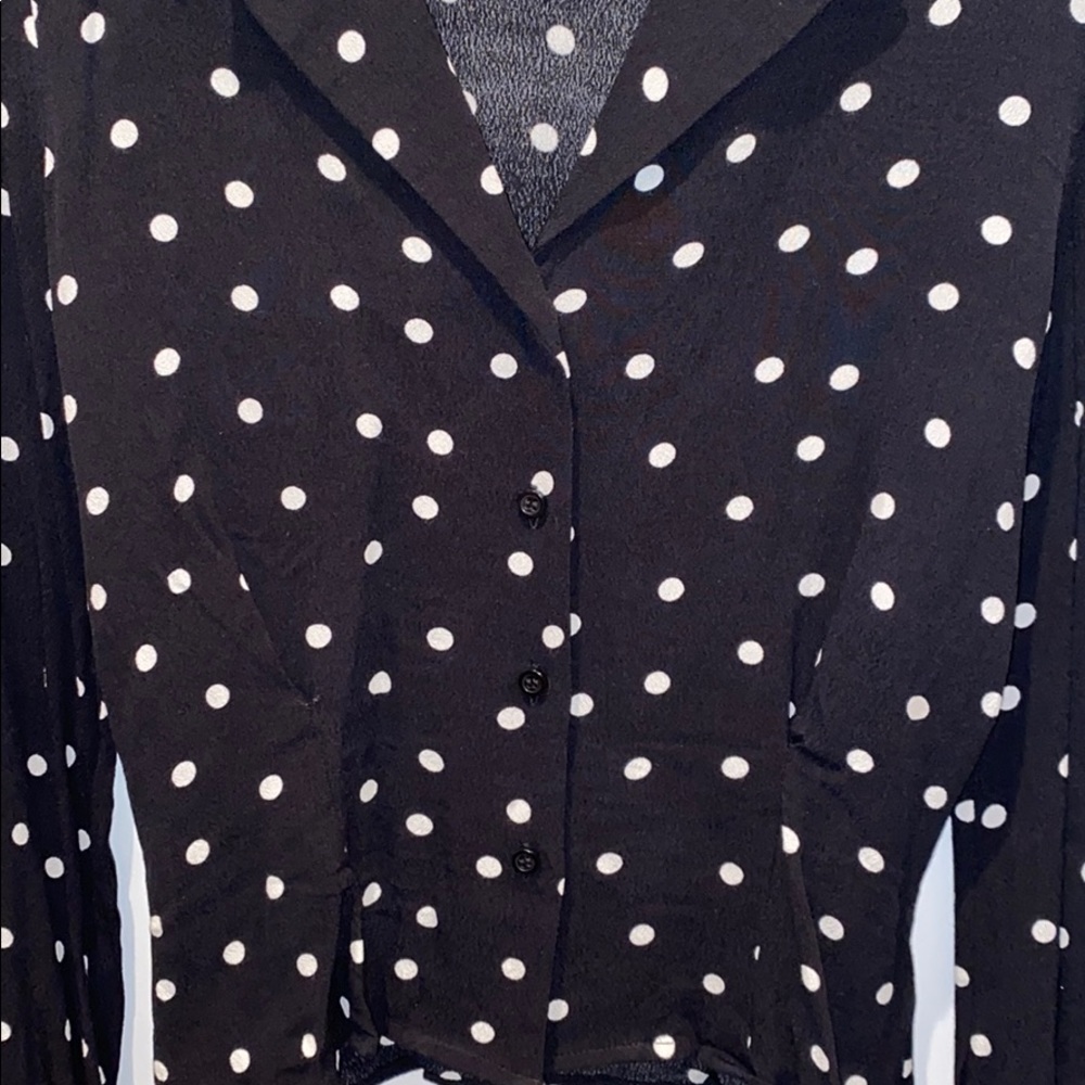 Polkadot button up blouse - Picture 4 of 4